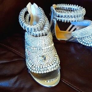 Brand new rhinestone sandals